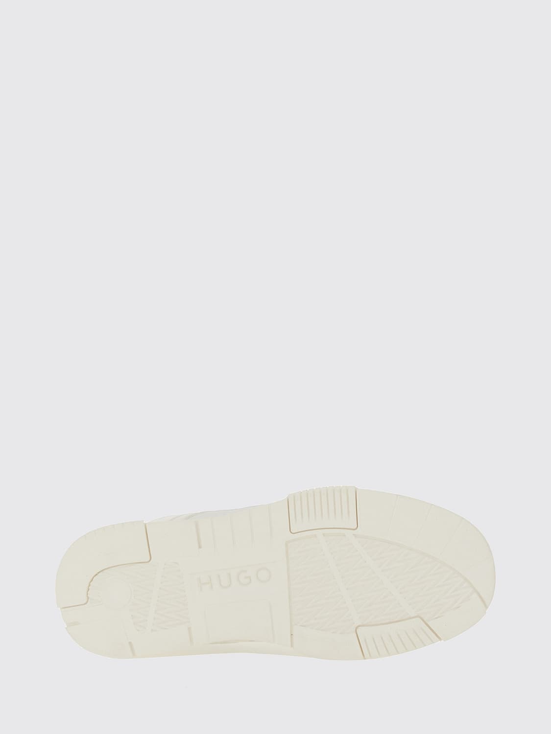HUGO BASKETS: Baskets basses Yarrow Hugo en polyester avec bout rond et semelle en caoutchouc, Blanc - Img 5