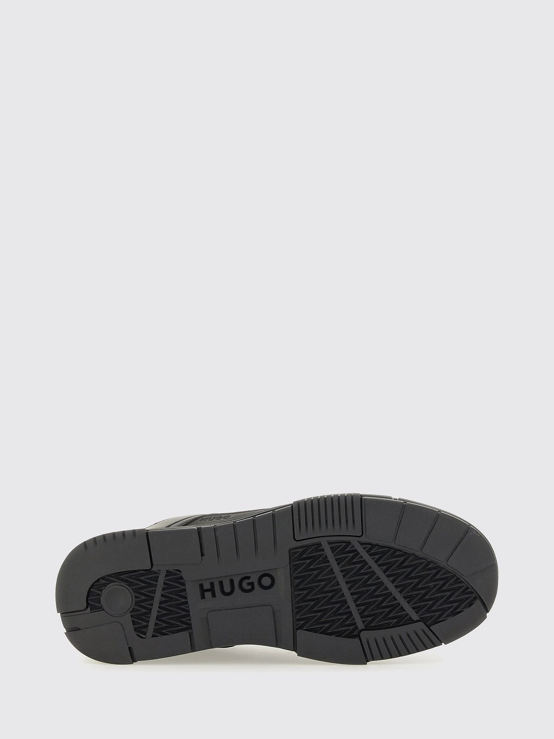 HUGO BASKETS: Baskets basses Yarrow Hugo en polyester avec bout rond et semelle en caoutchouc, Noir - Img 5