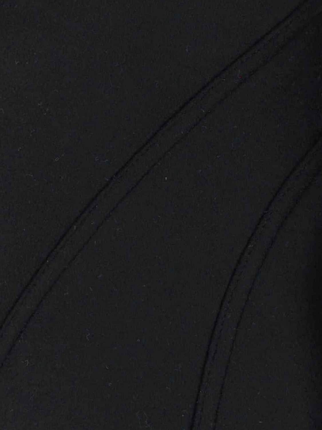 RICK OWENS CHAQUETA: Blazer de botonadura sencilla Rick Owens de lana con cuello chal y cierre oculto, Negro - Img 4