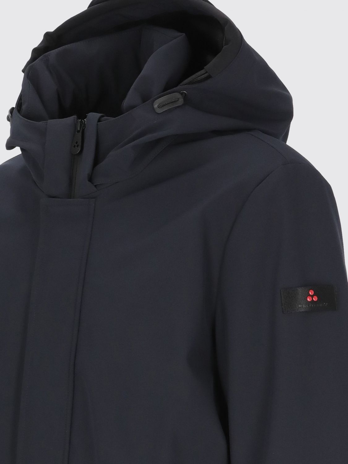 PEUTEREY JACKET: Peuterey Albali Short Hooded Windbreaker Jacket with PrimaLoft® Padding, Blue - Img 4