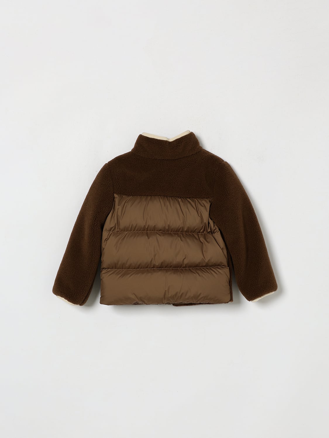 MONCLER JACKET: Jacket kids Moncler, Brown - Img 2