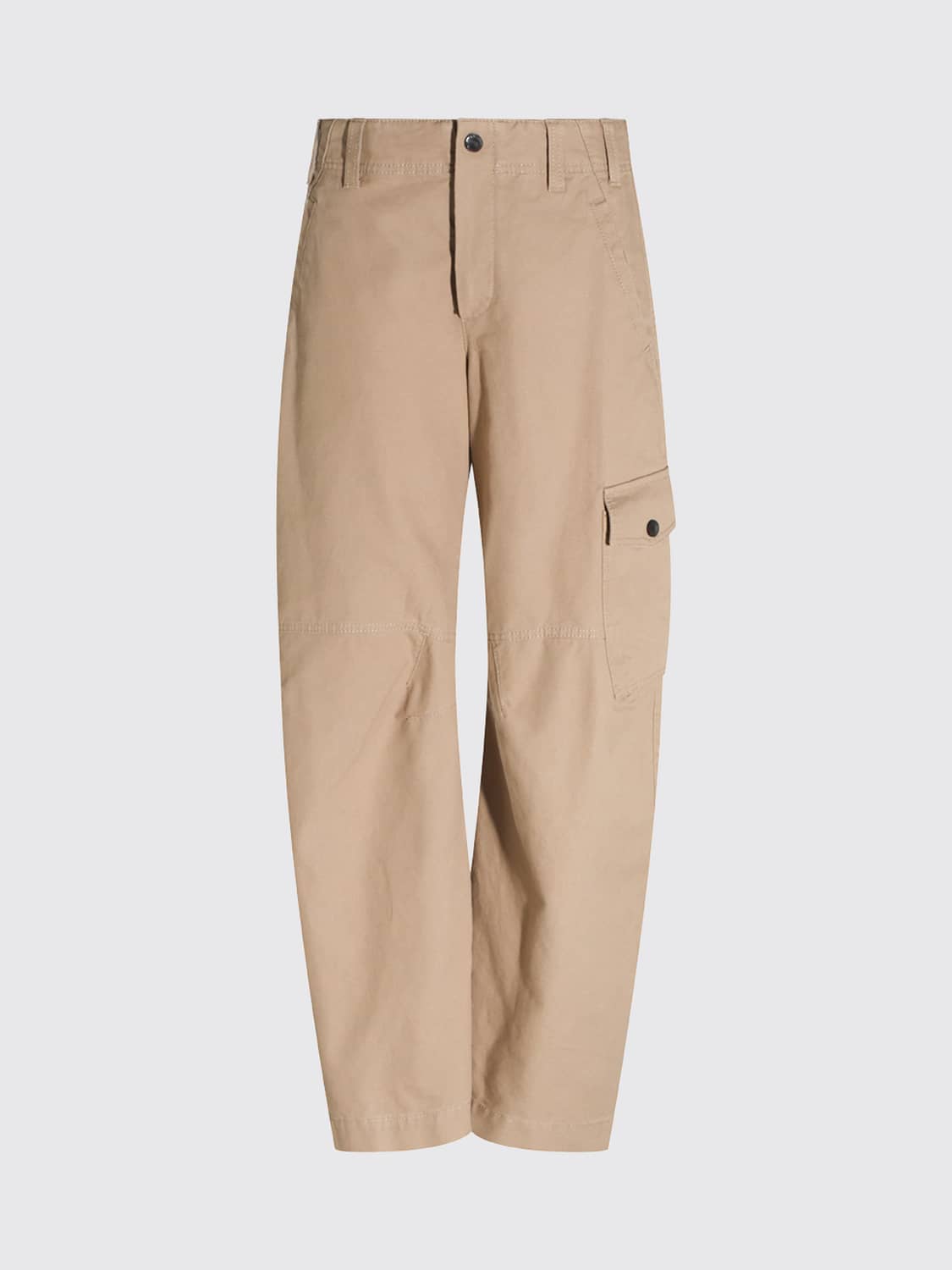 BRUNELLO CUCINELLI HOSE: High-Waist-Cargohose Brunello Cucinelli aus Baumwolle mit geradem Bein, Beige - Img 2