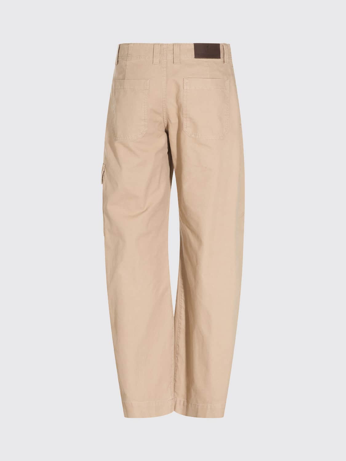 BRUNELLO CUCINELLI HOSE: High-Waist-Cargohose Brunello Cucinelli aus Baumwolle mit geradem Bein, Beige - Img 3