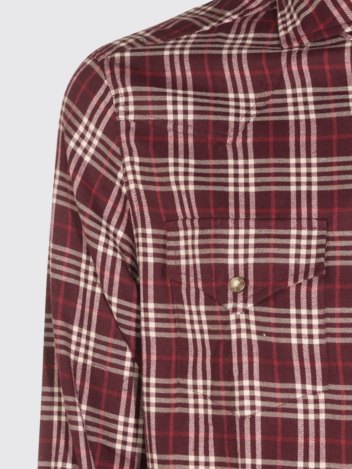 BRUNELLO CUCINELLI HEMD: Hemd herren Brunello Cucinelli, Pflaume - Img 4