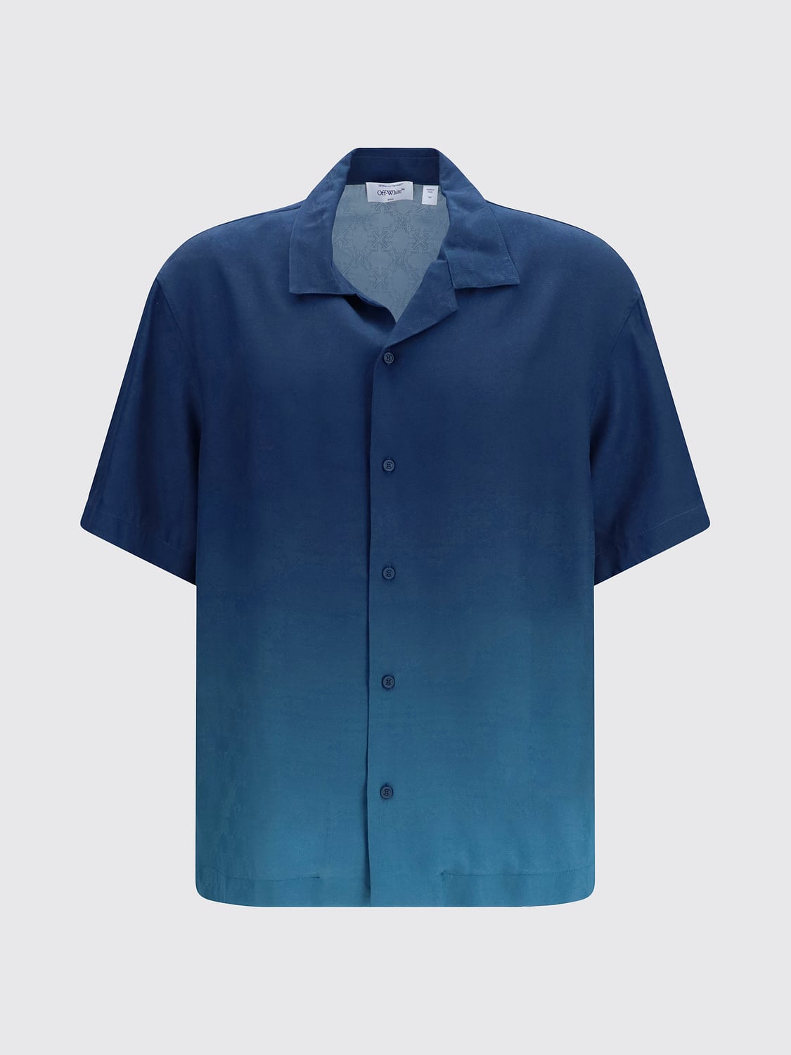 OFF-WHITE CAMISA: Camisa hombre Off-white, Azul Oscuro - Img 2