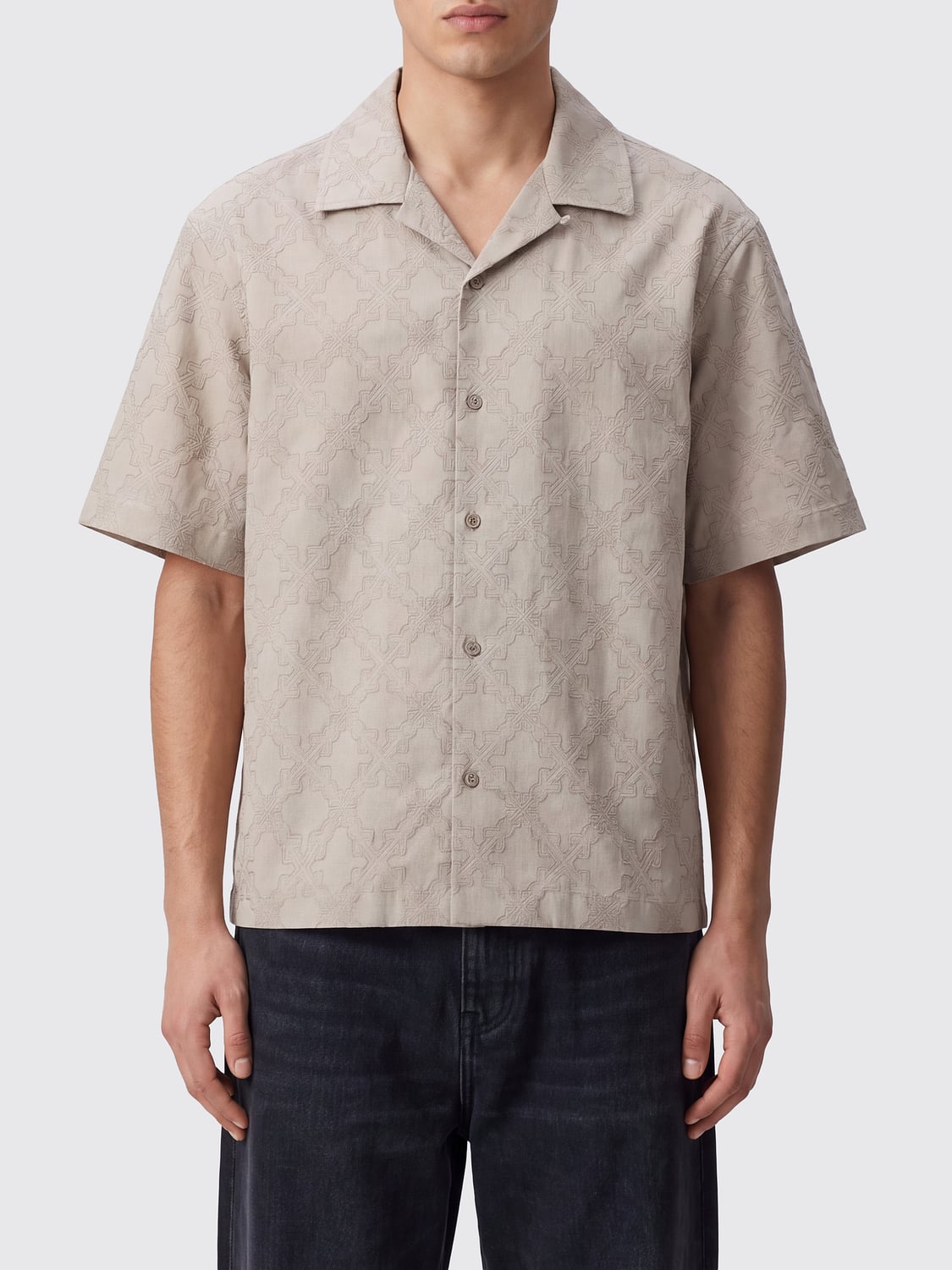 OFF-WHITE シャツ: シャツ メンズ Off-white, ナチュラル - Img 1