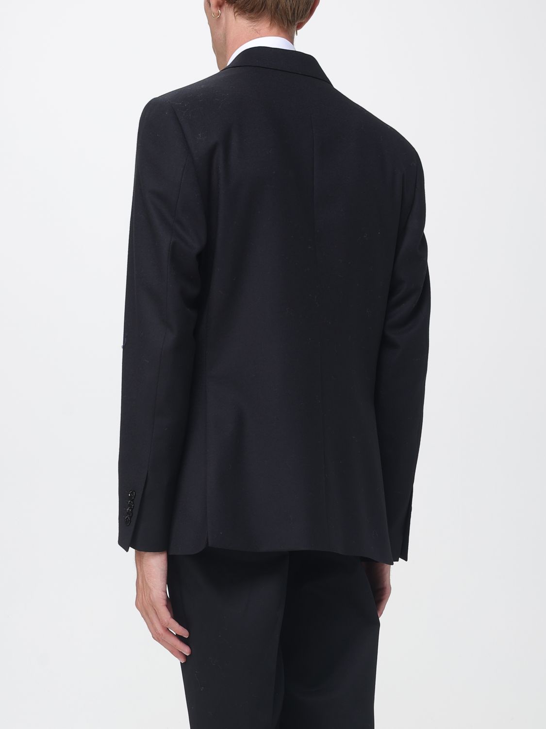 LARDINI JACKET: Lardini Elegant Single-Breasted Blazer with Peak Lapels for Ceremonies, Black - Img 2