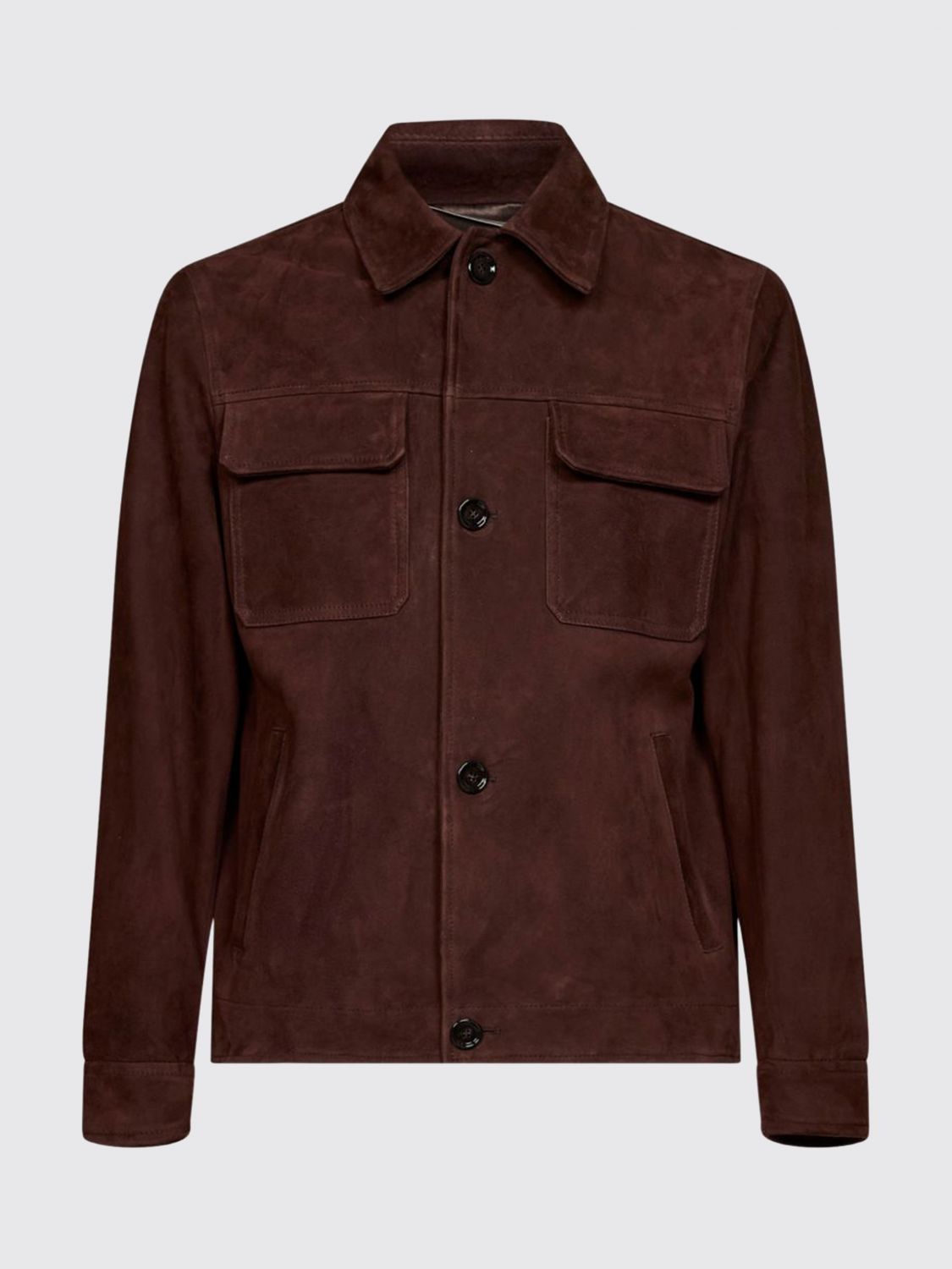 LARDINI JACKET: Jacket men Lardini, Brown - Img 2