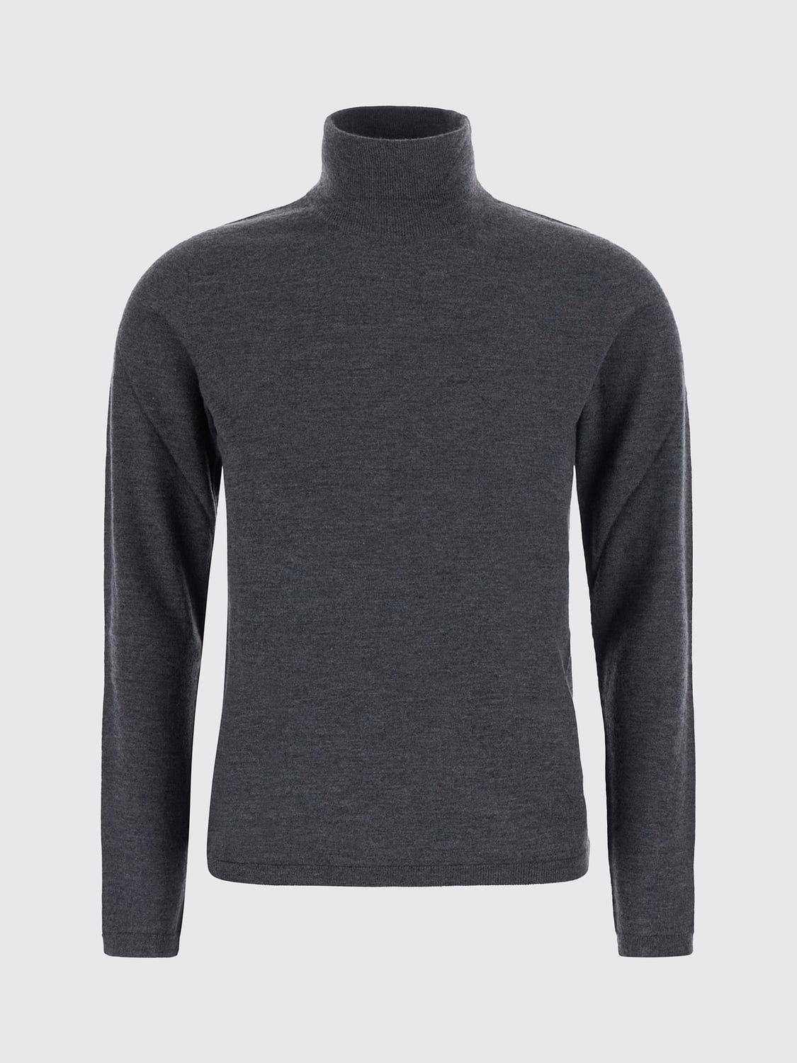 MAX MARA JERSEY: Jersey de cuello alto y manga larga Max Mara en pura cachemira suave, Gris 1 - Img 2