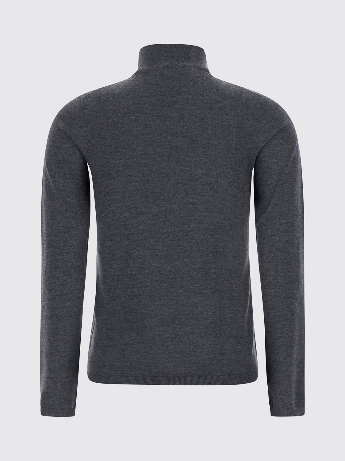 MAX MARA JERSEY: Jersey de cuello alto y manga larga Max Mara en pura cachemira suave, Gris 1 - Img 3