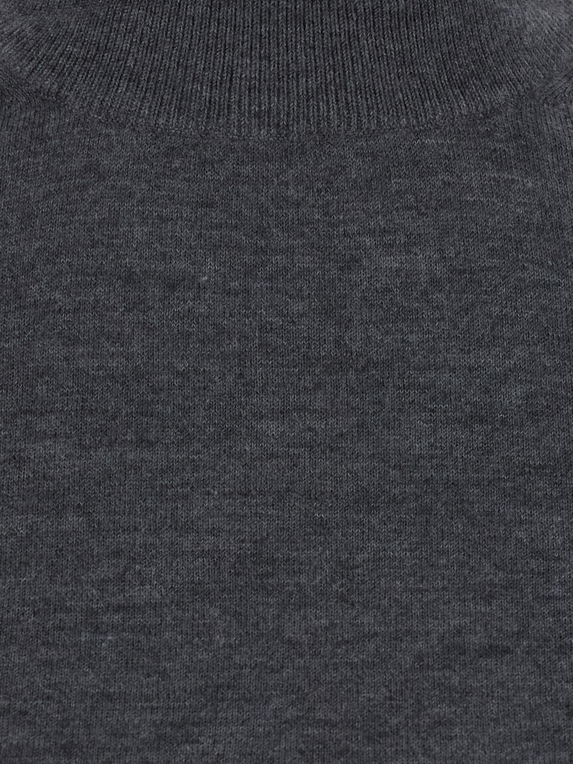 MAX MARA JERSEY: Jersey de cuello alto y manga larga Max Mara en pura cachemira suave, Gris 1 - Img 4