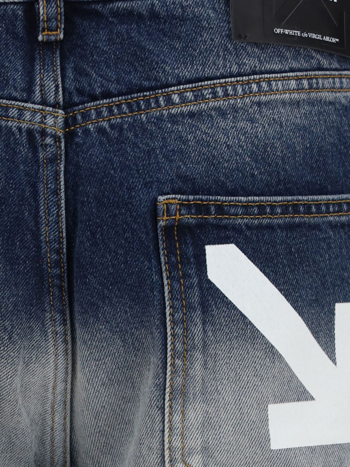 OFF-WHITE JEANS: Jeans hombre Off-white, Azul Oscuro - Img 4
