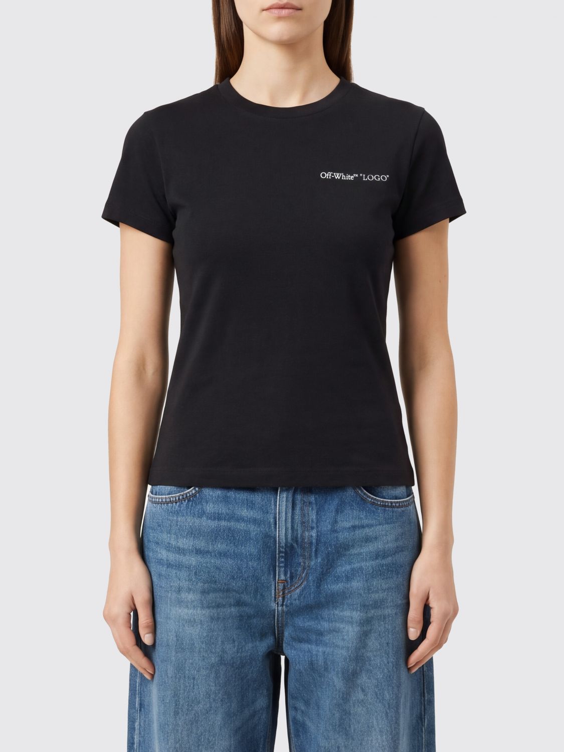 OFF-WHITE T-SHIRTS: T-shirts donna Off-white, Nero - Img 1