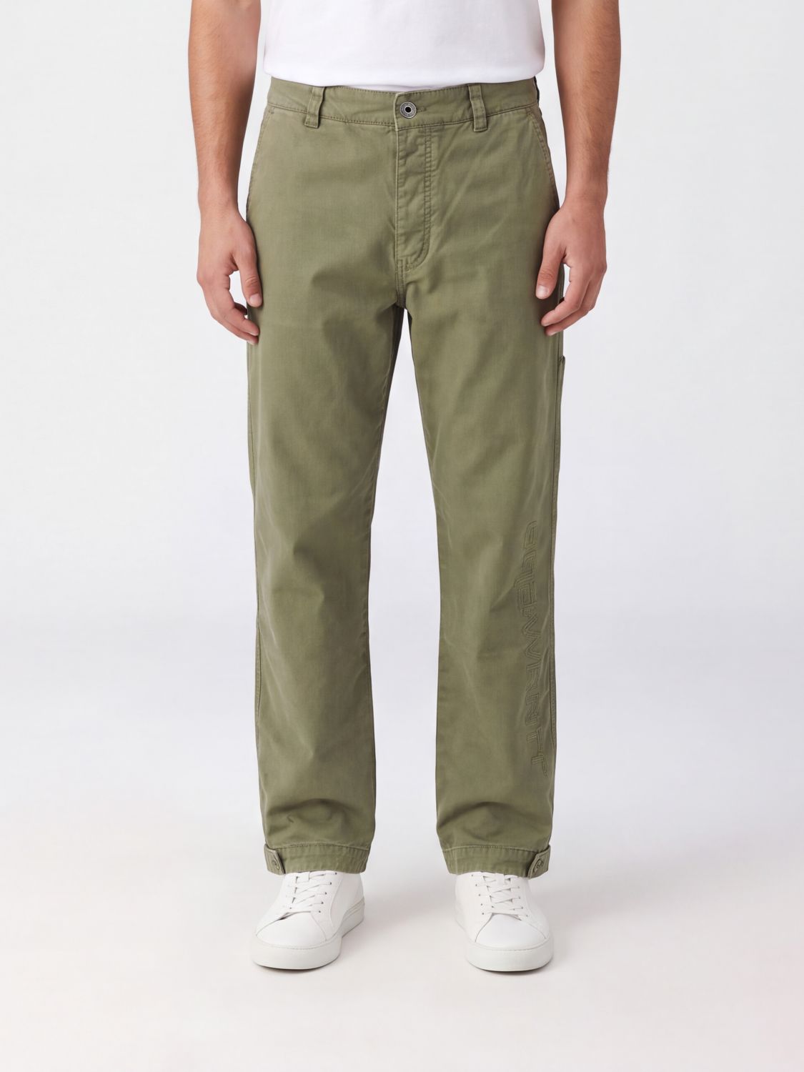 OFF-WHITE PANTS: Pants men Off-white, Olive - Img 1