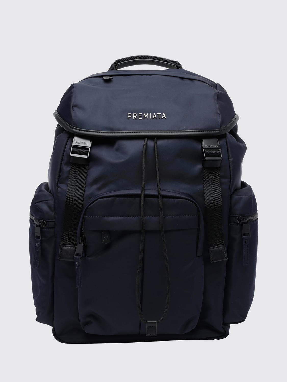 PREMIATA BACKPACK: Booker Backpack Premiata in technical fabric with a flap and buckle closure, Blue - Img 1