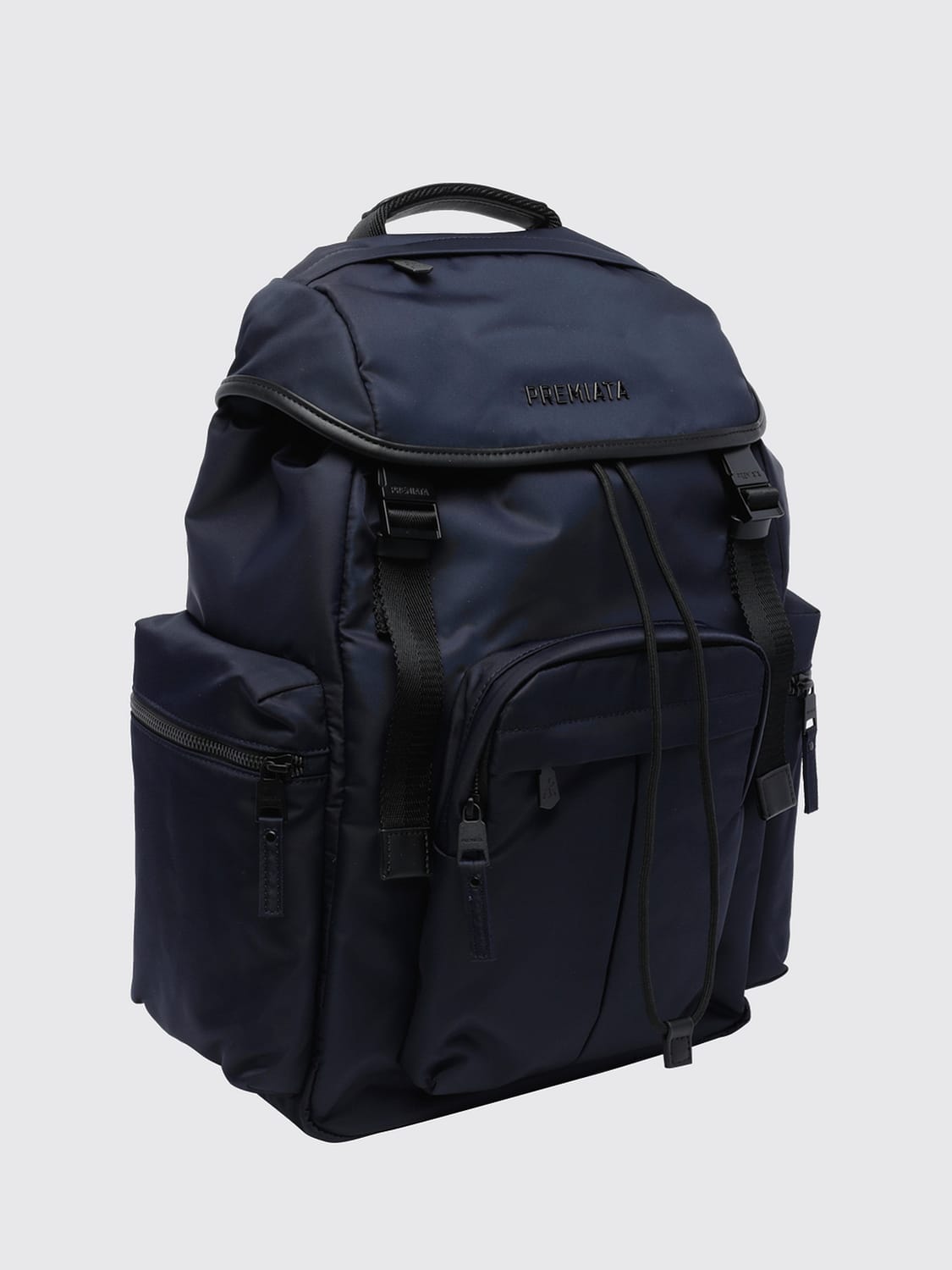 PREMIATA BACKPACK: Booker Backpack Premiata in technical fabric with a flap and buckle closure, Blue - Img 3