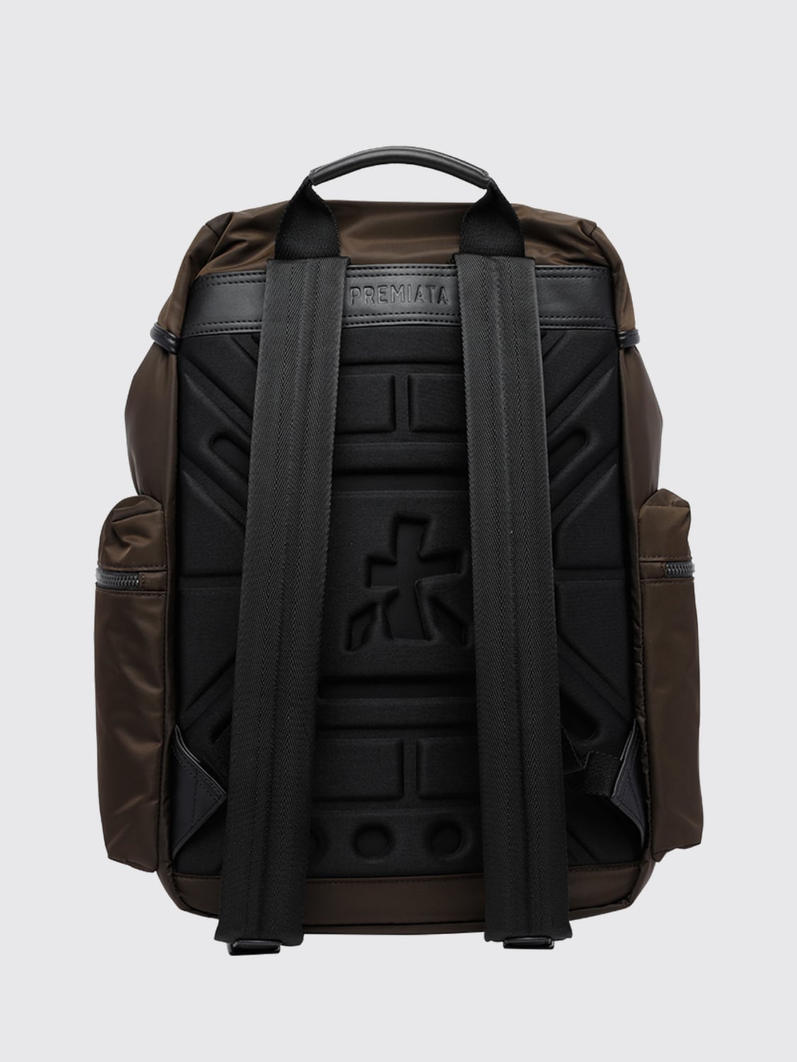 PREMIATA BACKPACK: Booker Backpack Premiata in technical fabric with a flap and buckle closure, Brown - Img 2
