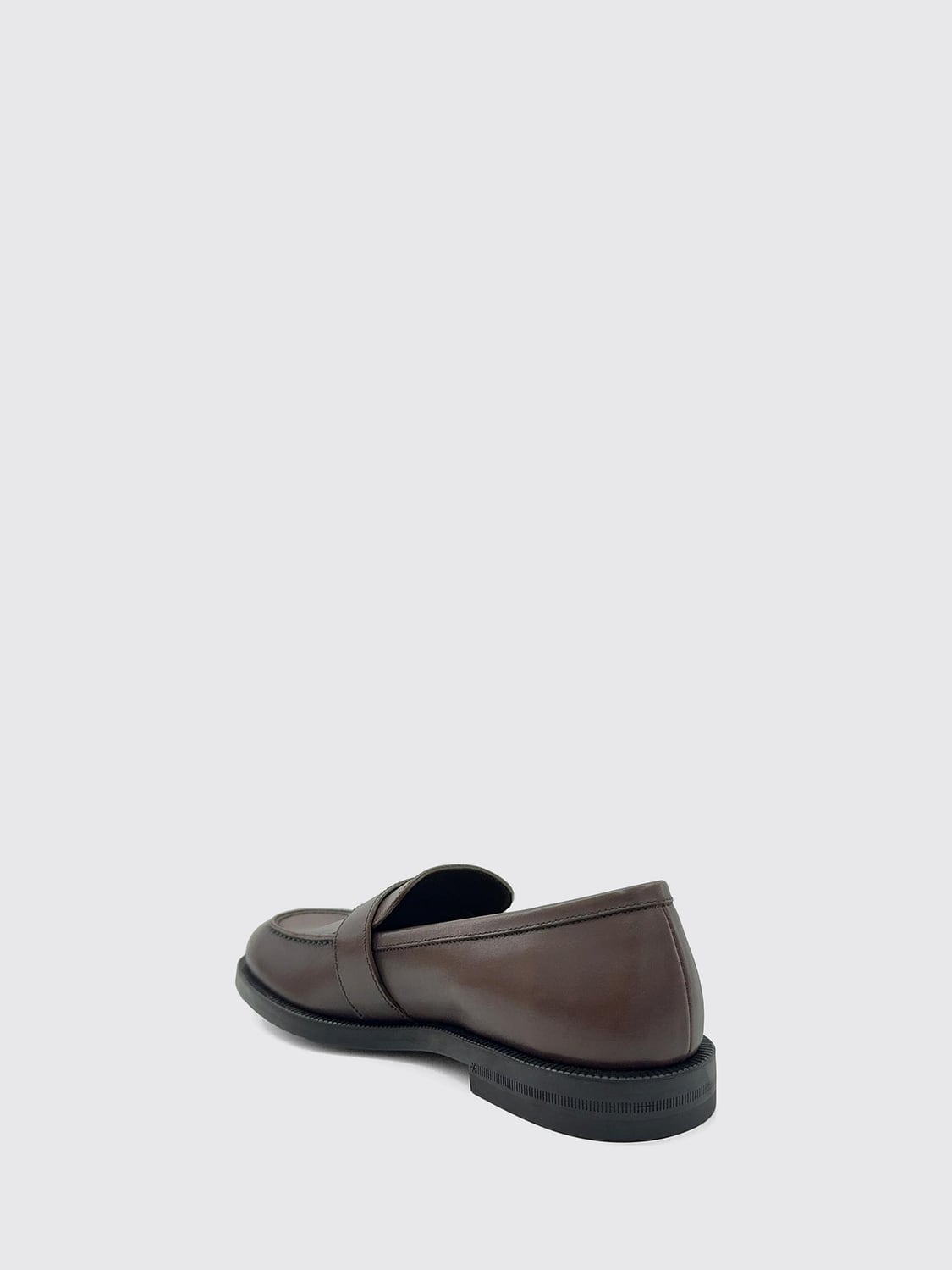 GUCCI LOAFERS: Calf Leather Loafers Gucci with GG Monogram, Earth - Img 3