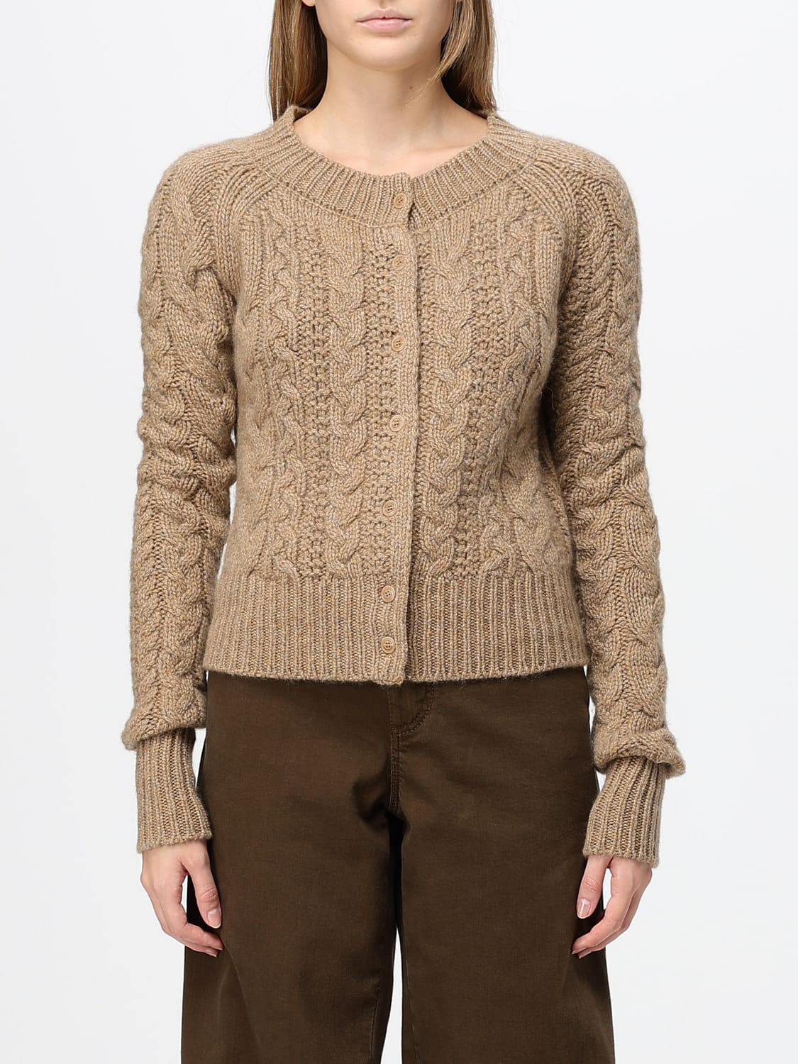 ERMANNO SCERVINO PULLOVER: Ermanno Scervino Kaschmir-Cardigan mit Rundhalsausschnitt und Knöpfen, Blau - Img 1
