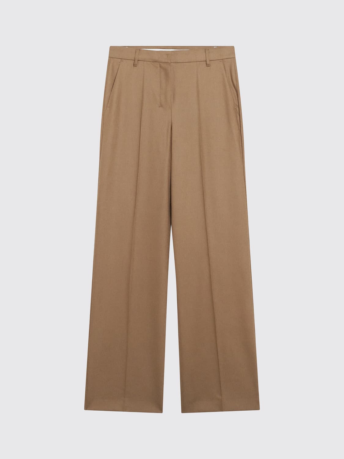 'S MAX MARA HOSE: Weit geschnittene Hose Cottage 'S Max Mara aus reiner Schurwolle, Camel - Img 2