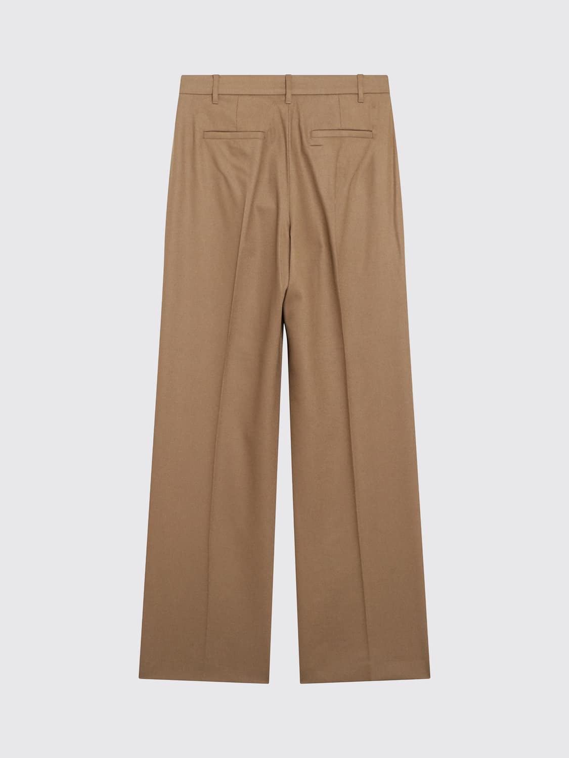 'S MAX MARA HOSE: Weit geschnittene Hose Cottage 'S Max Mara aus reiner Schurwolle, Camel - Img 3