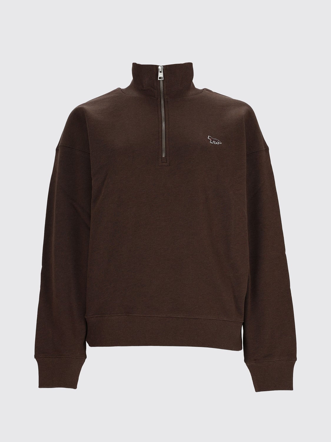 MAISON KITSUNÉ PULL: Pull femme Maison KitsunÉ, Marron - Img 2
