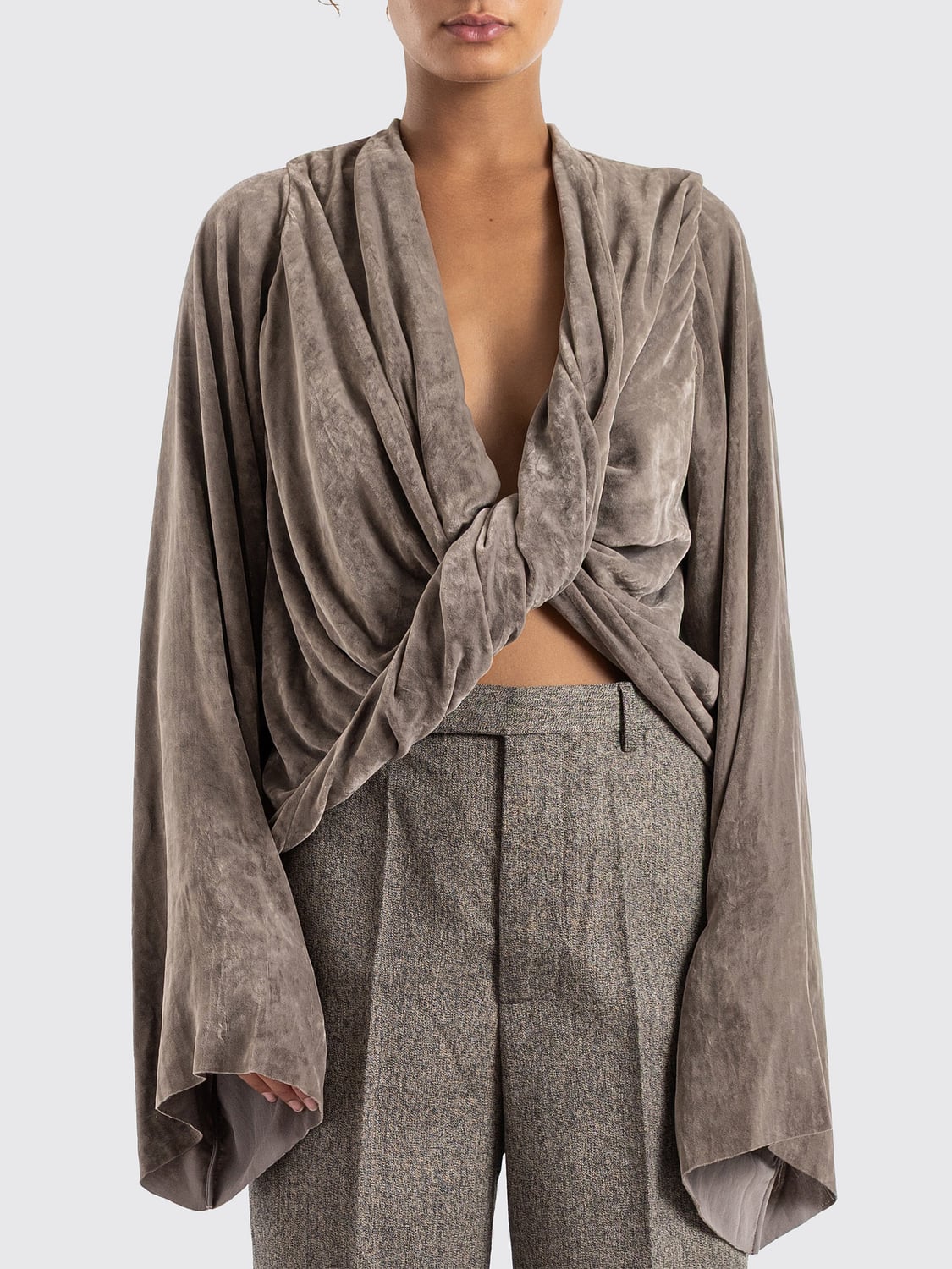 RICK OWENS T-SHIRT: T-shirt damen Rick Owens, Grau - Img 1