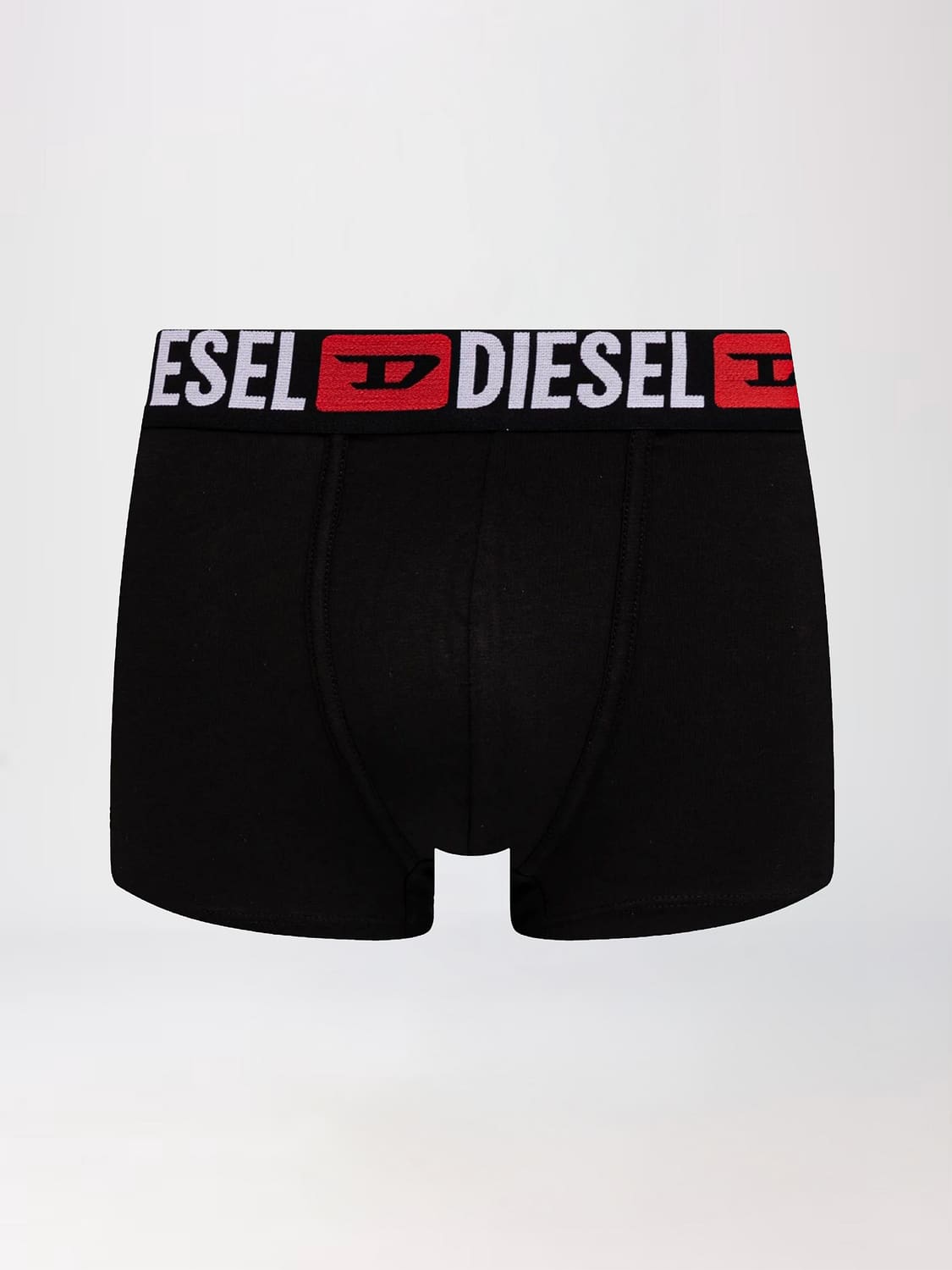 DIESEL INTIMO: Set di cinque slip Diesel in cotone stretch con fascia elasticizzata logata, Nero - Img 2