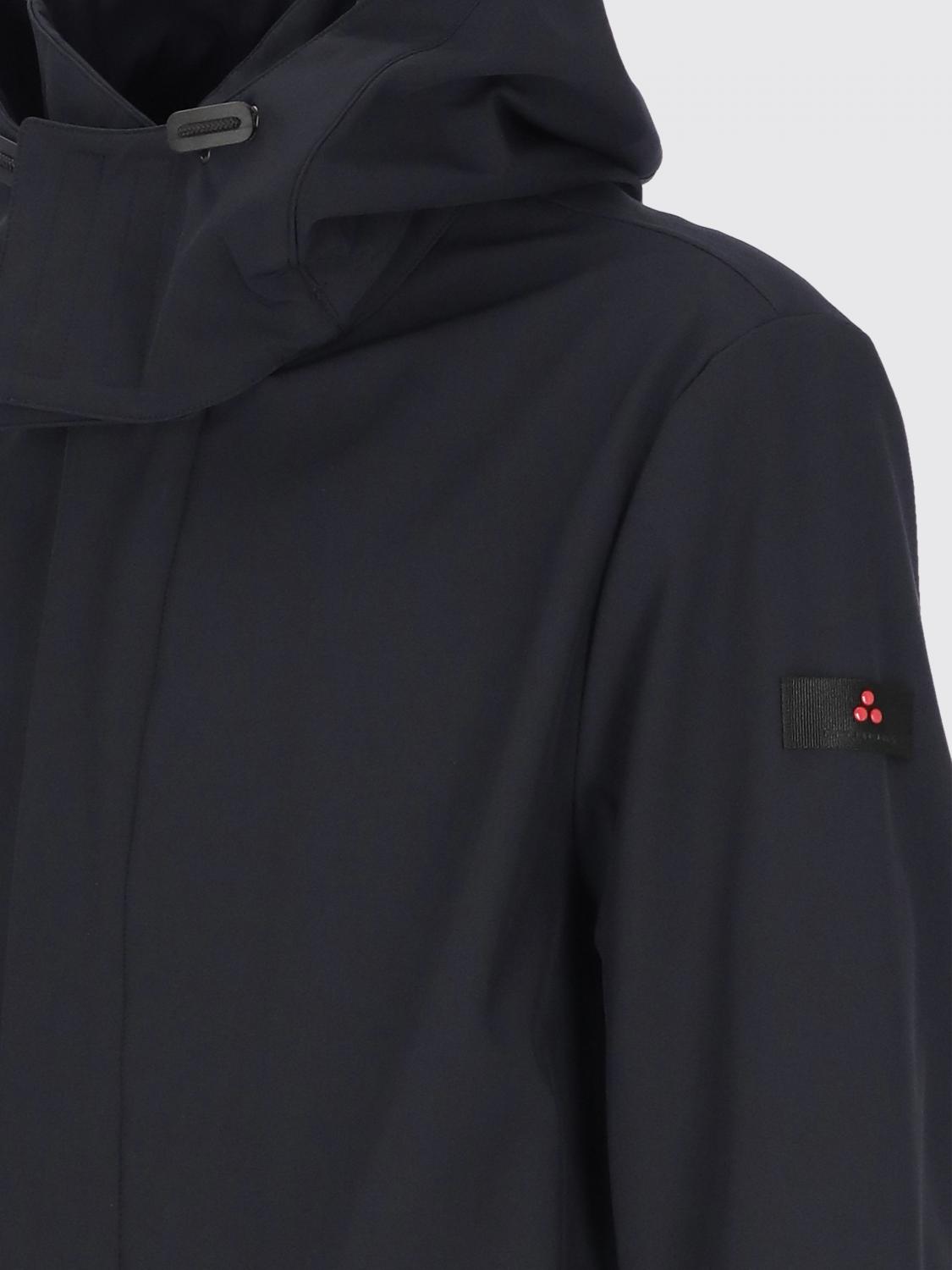 PEUTEREY COAT: Peuterey Groff Water-Repellent Technical Fabric Parka with Detachable Hood, Blue - Img 4