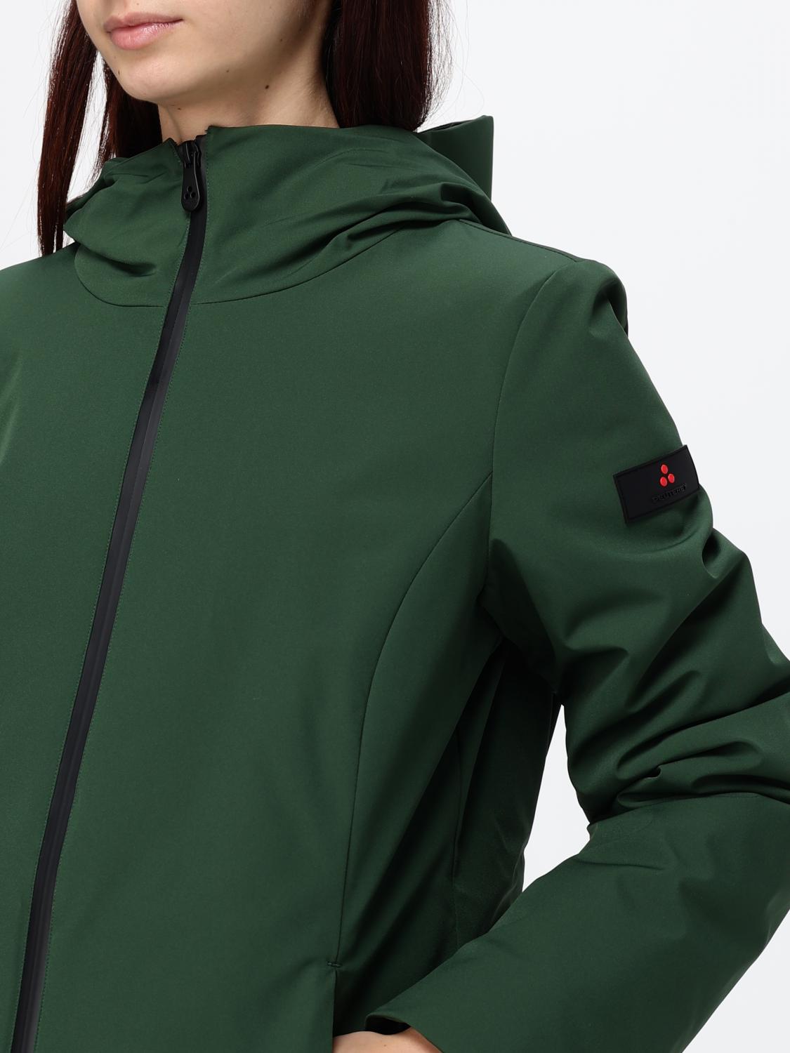 PEUTEREY CHAQUETA: Cazadora cortavientos Farquar Peuterey corta e hidrófuga con capucha, Verde - Img 4