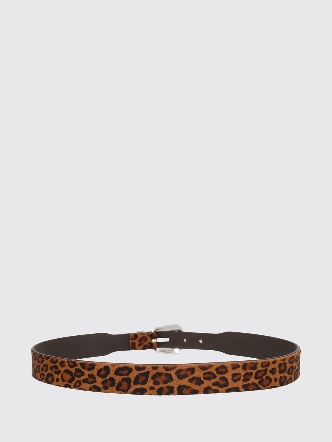 AMISH BELT: Amish Animal-Print Suede Leather Belt with Buckle, Multicolor - Img 2