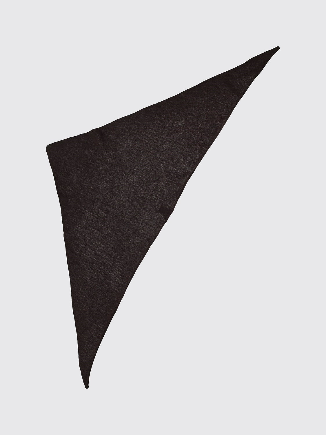 ALYSI SCARF: Alysi Triangular Merino Wool and Cashmere Blend Scarf, Brown - Img 1