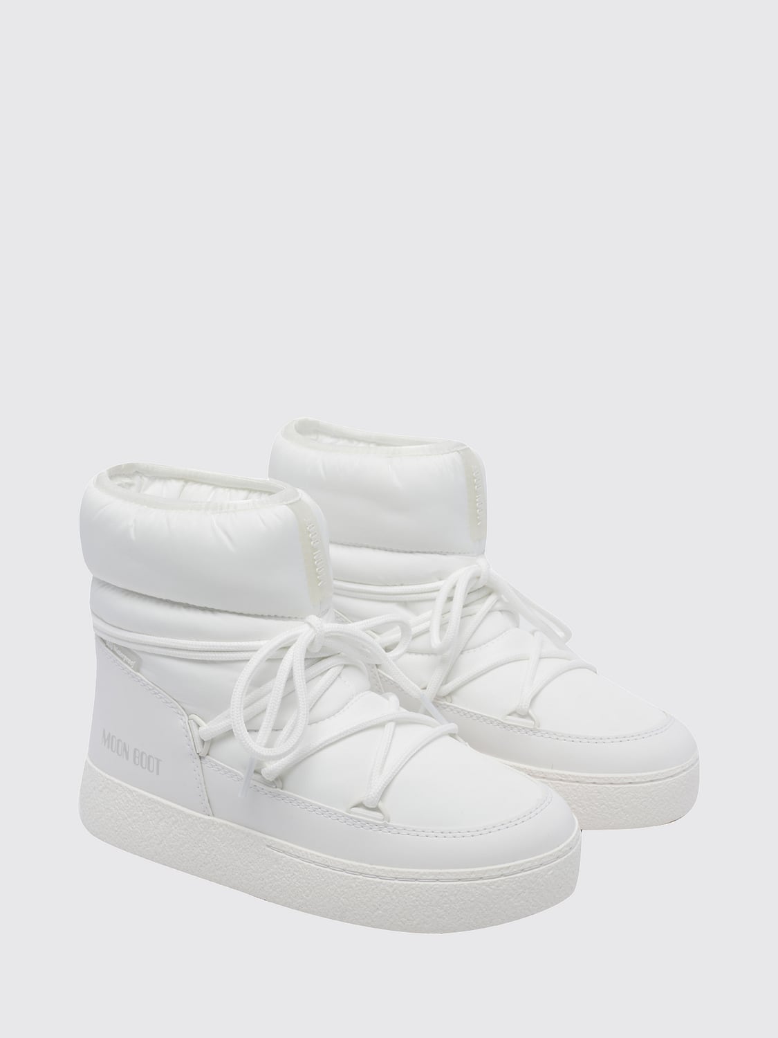 MOON BOOT フラットショートブーツ: フラットショートブーツ レディース Moon Boot, ホワイト - Img 2