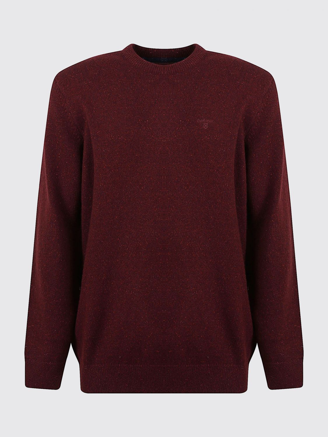BARBOUR PULLOVER: Barbour Wollpullover mit Rundhalsausschnitt und Rippbündchen, Rot - Img 2