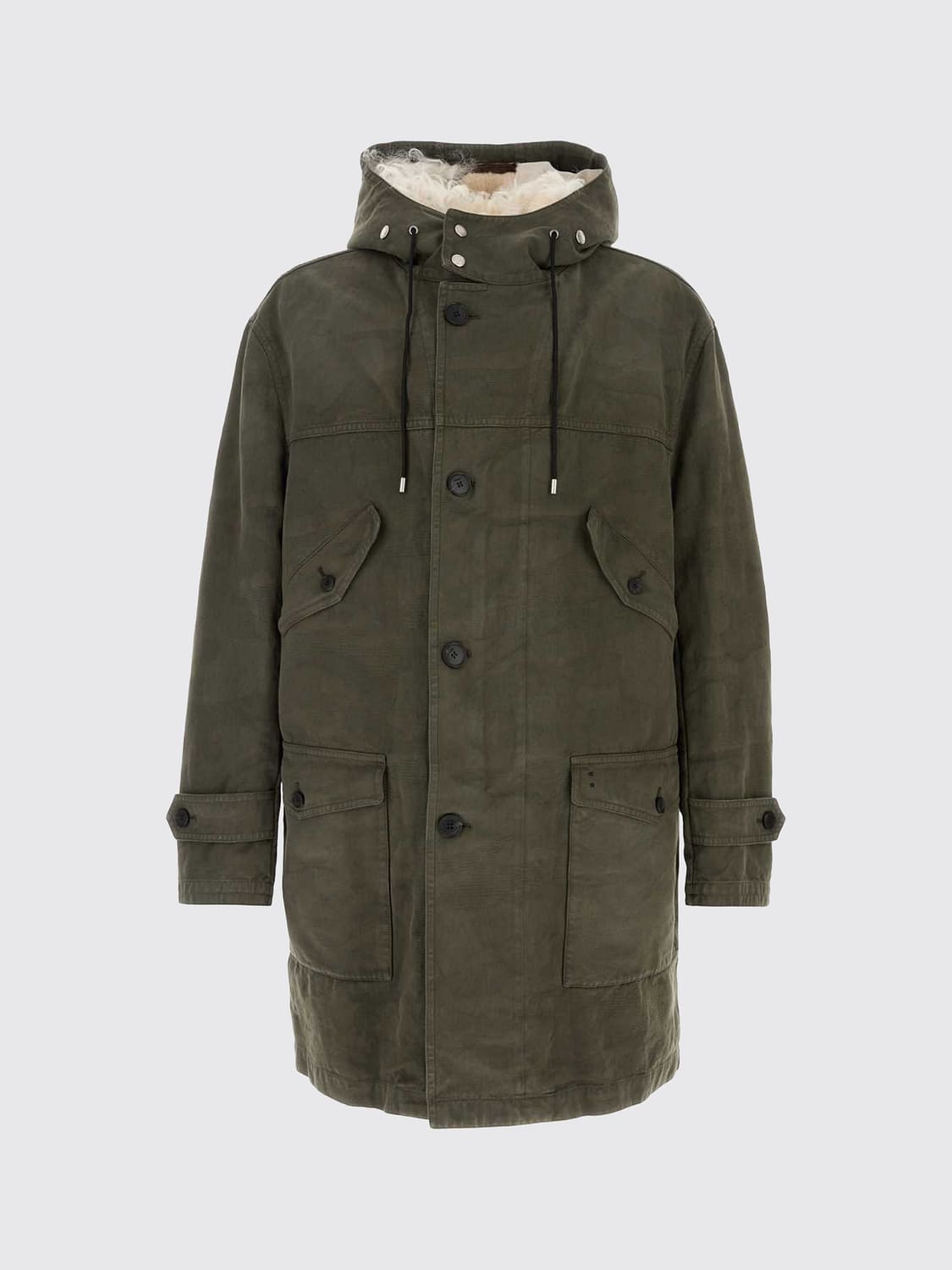 FENDI COAT: Coat men Fendi, Military - Img 2