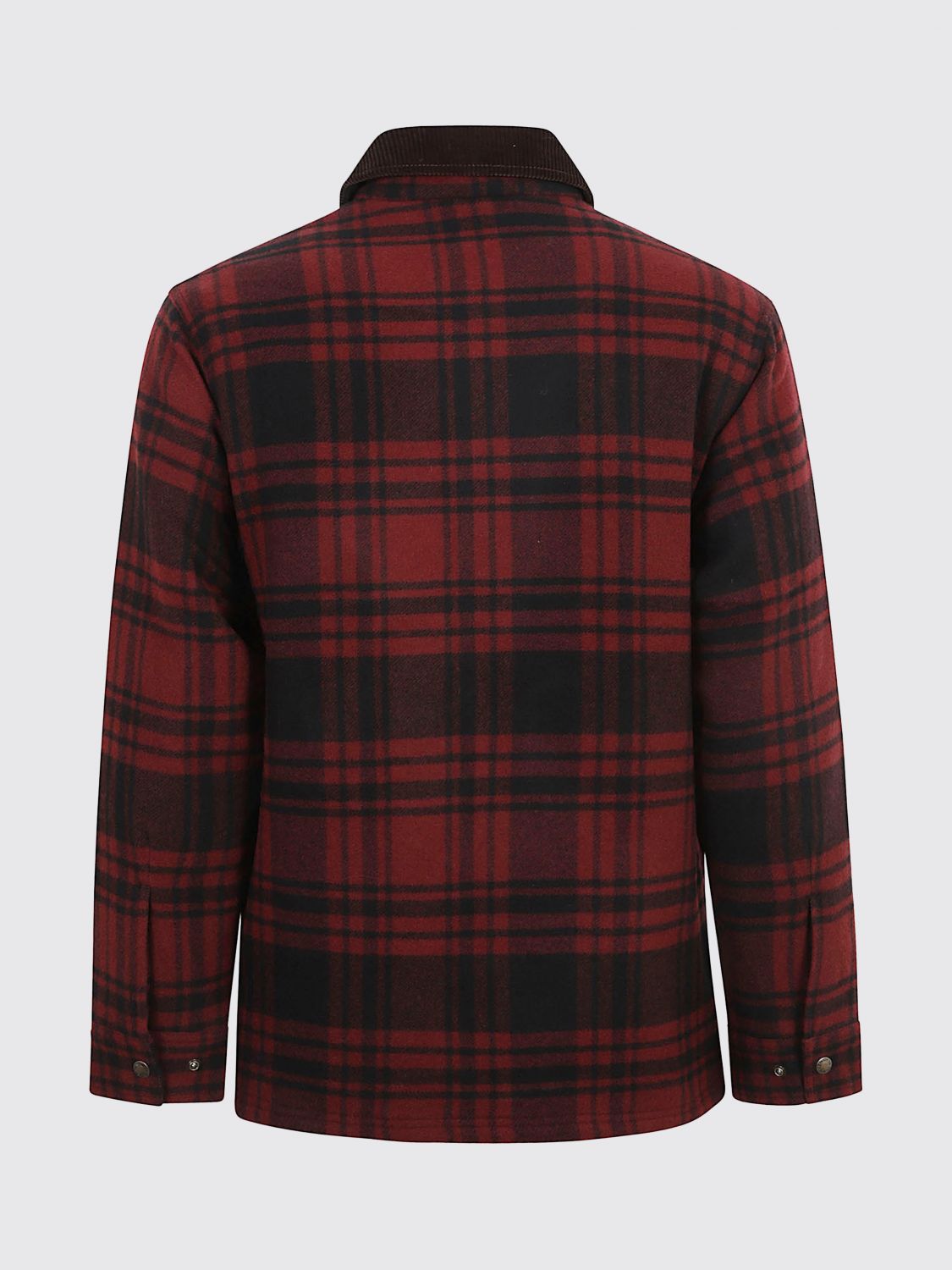 FILSON JACKET: Filson Waterproof Wool Shirt Jacket with Velvet Collar, Green - Img 3