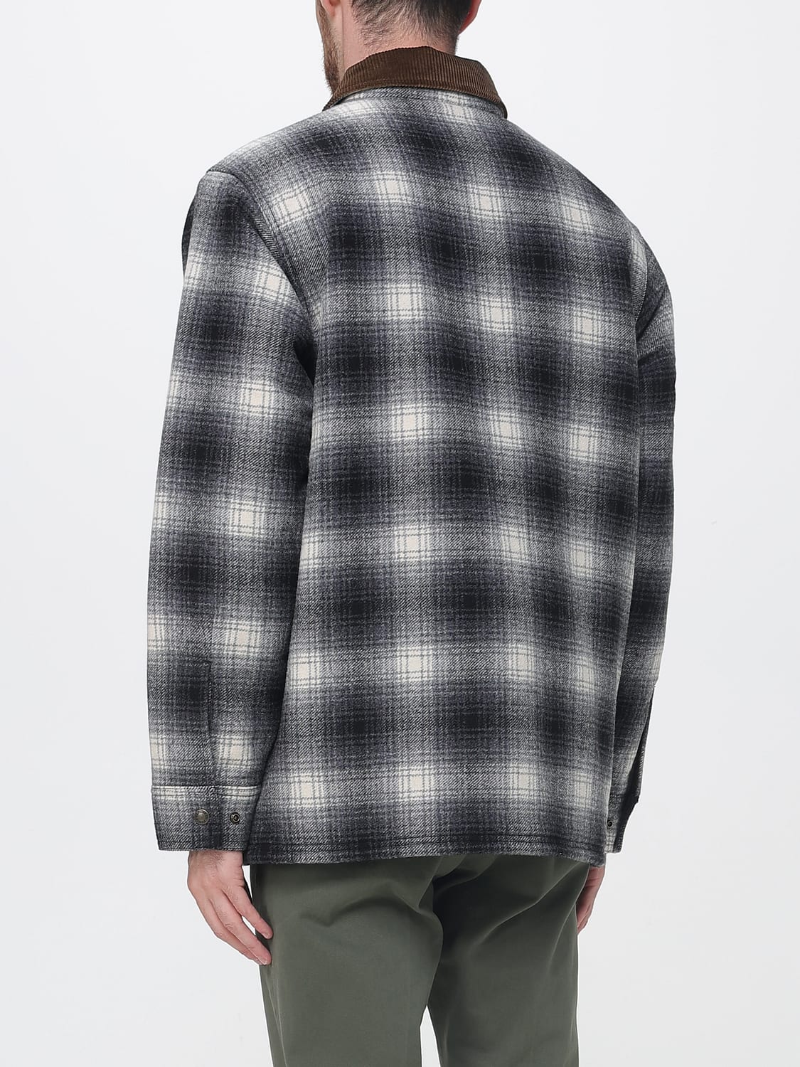 FILSON JACKET: Filson Waterproof Wool Shirt Jacket with Velvet Collar, Cocoa - Img 2