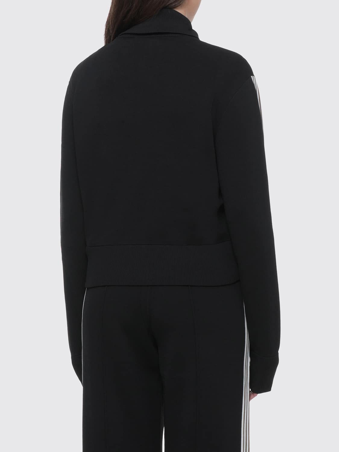 AUTRY SWEAT-SHIRT: Sweat zippé slim fit Autry en jersey technique avec col montant et logo, Anthracite - Img 2