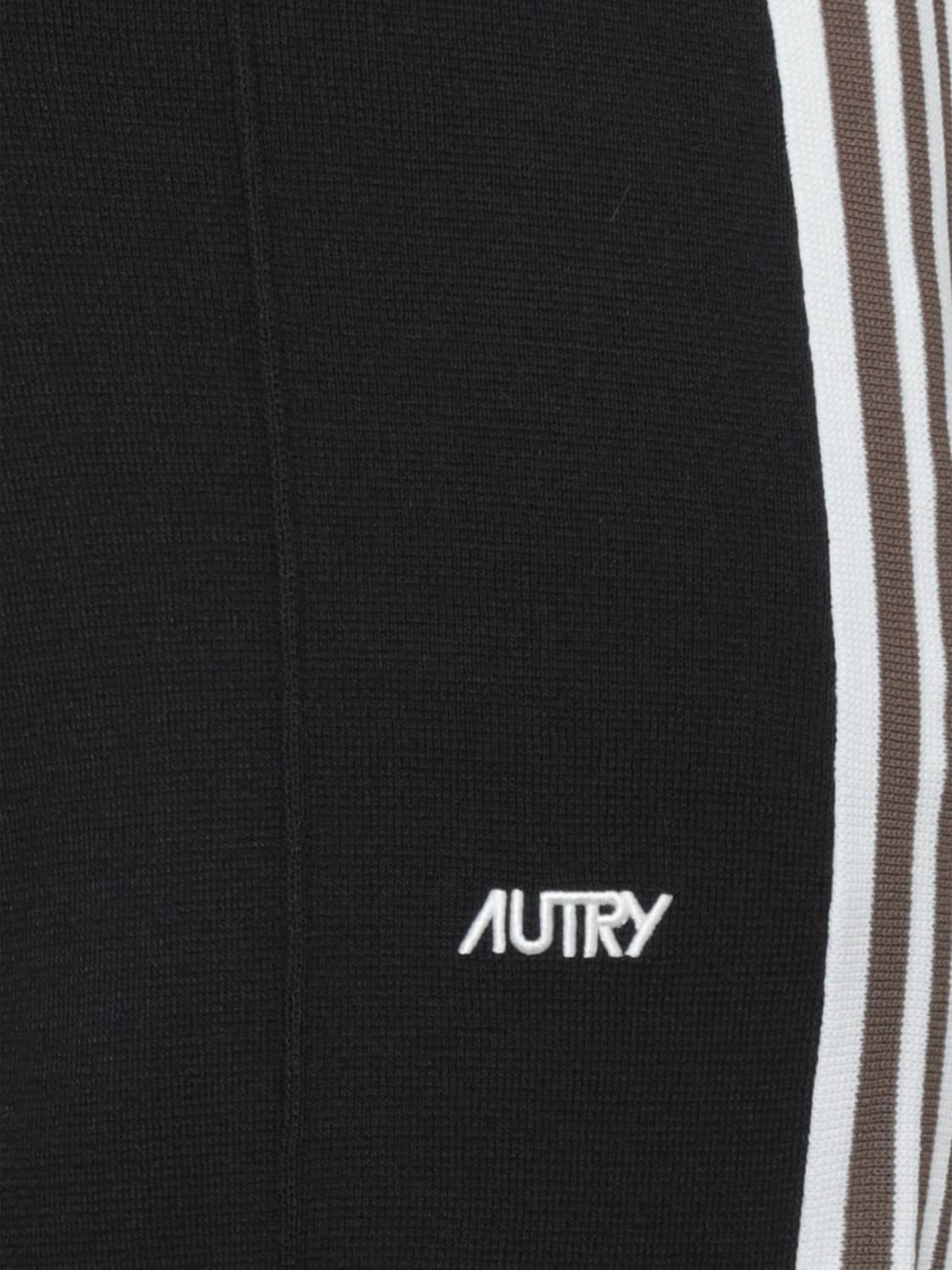 AUTRY HOSE: Jogginghose aus Woll- und Kaschmirstrick Autry mit hohem Kordelzugbund, Schwarz - Img 3