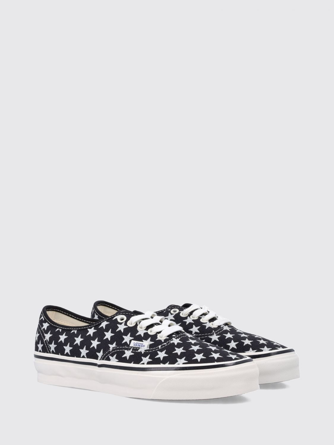 VANS BASKETS: Baskets basses LX Authentic 44 Vans en toile de coton à imprimé étoiles, Noir - Img 2