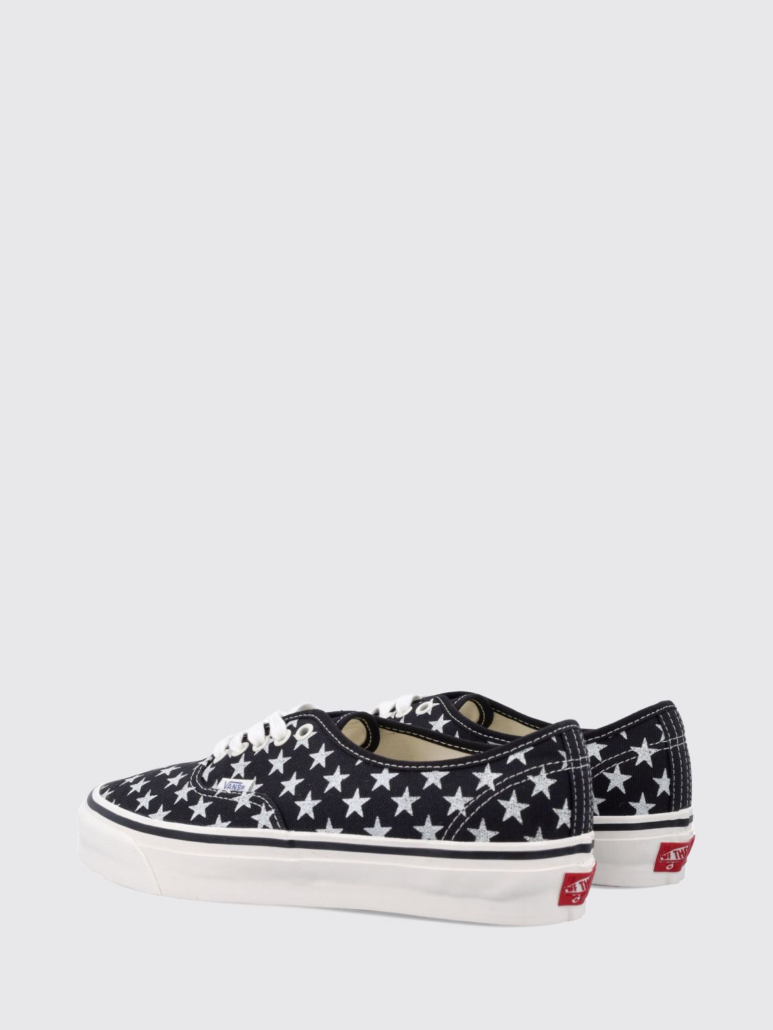 VANS BASKETS: Baskets basses LX Authentic 44 Vans en toile de coton à imprimé étoiles, Noir - Img 3