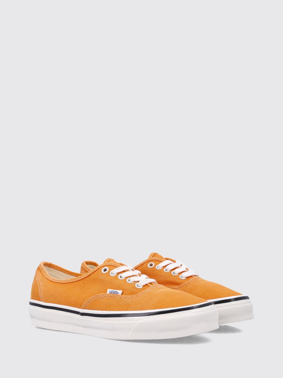 VANS СПОРТИВНАЯ ОБУВЬ: Низкие кеды Vans LX Authentic 44 из хлопкового канваса с принтом звезд, Оранжевый - Img 2