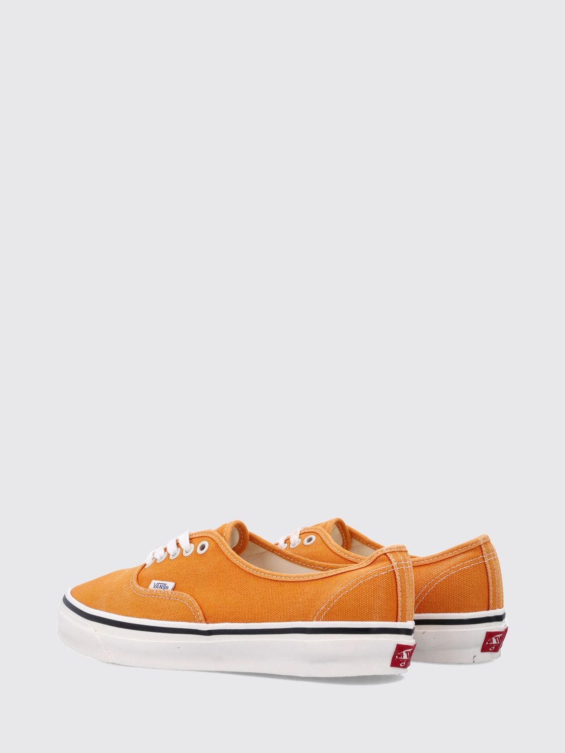 VANS СПОРТИВНАЯ ОБУВЬ: Низкие кеды Vans LX Authentic 44 из хлопкового канваса с принтом звезд, Оранжевый - Img 3