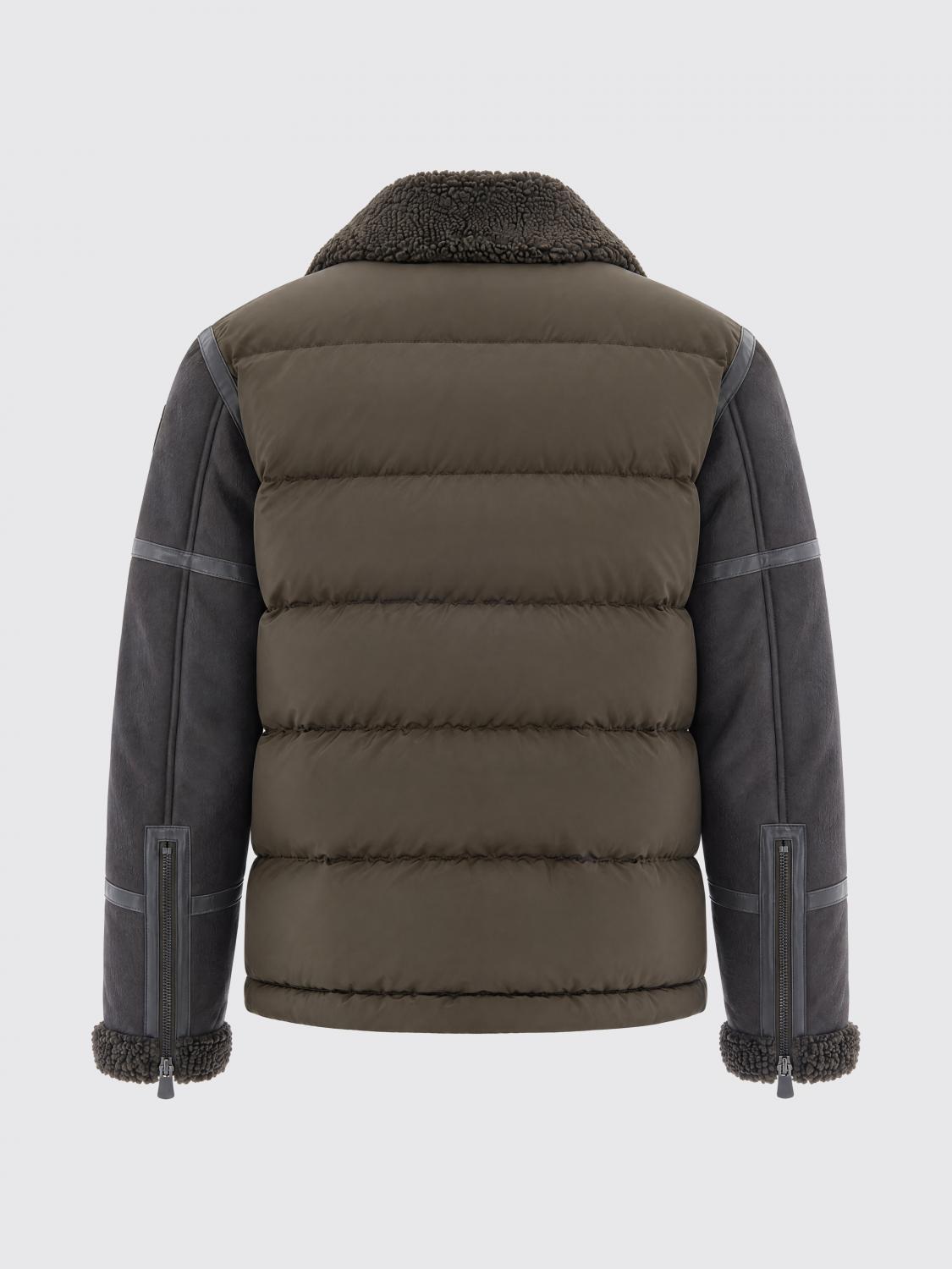 BLAUER JACKET: Blauer Padded Nylon Jacket with Faux Fur Collar, Brown - Img 3