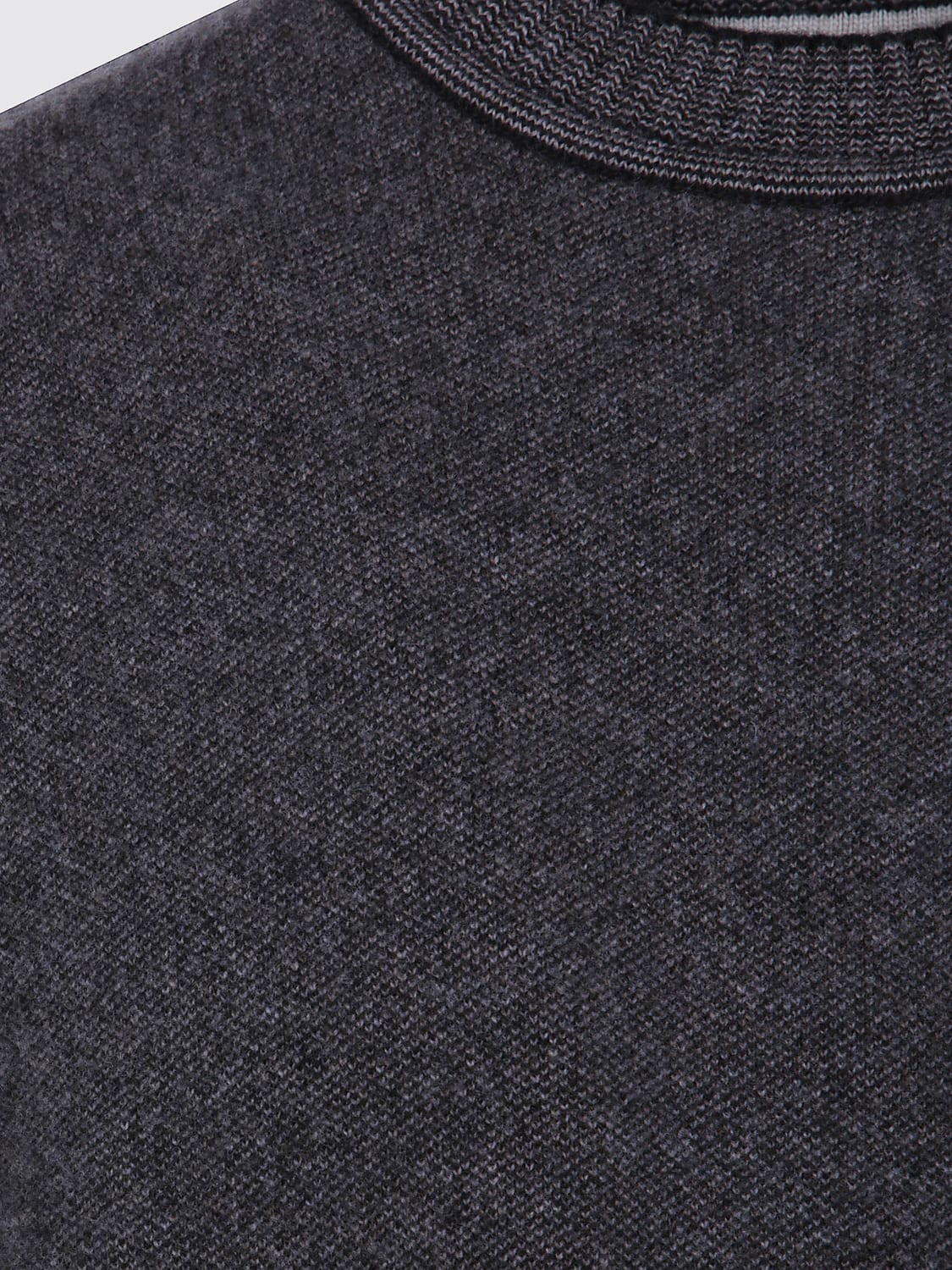 JACQUEMUS SWEATER: Wool and Cashmere Blend Crewneck Jumper Jacquemus with Ribbed Trims, Grey - Img 4