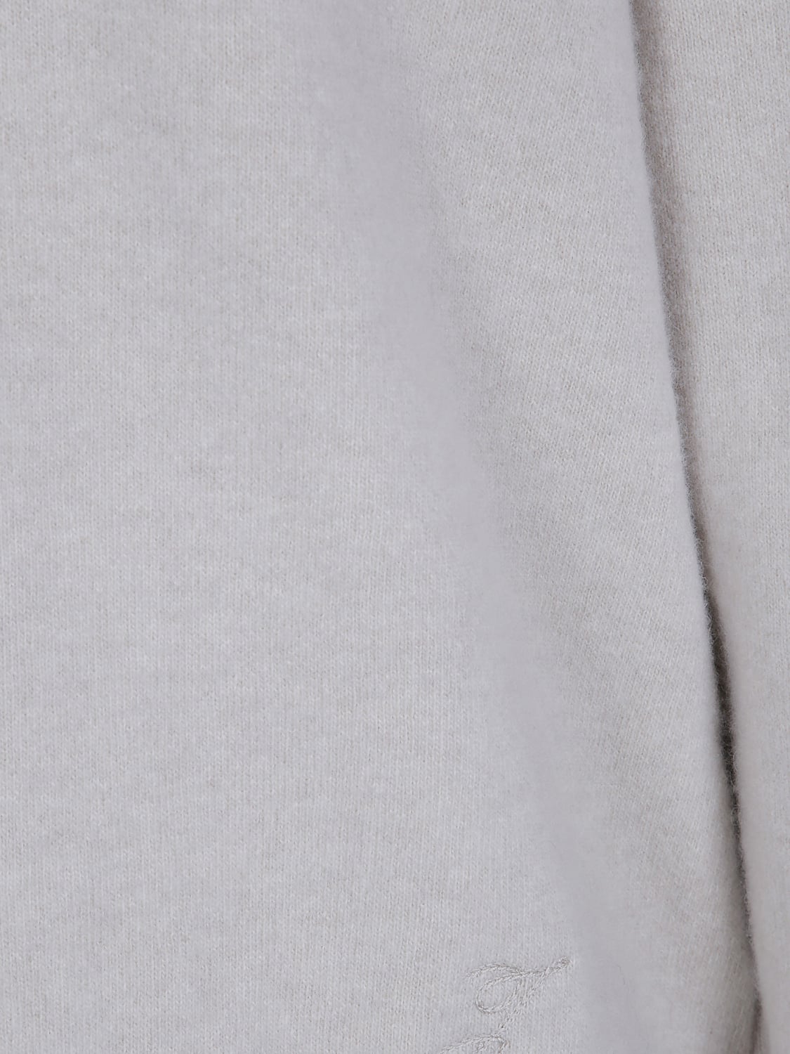 JACQUEMUS СВИТЕР: Джемпер Jacquemus с круглым вырезом из смесовой шерсти и кашемира с отделкой в рубчик, Нюд - Img 4