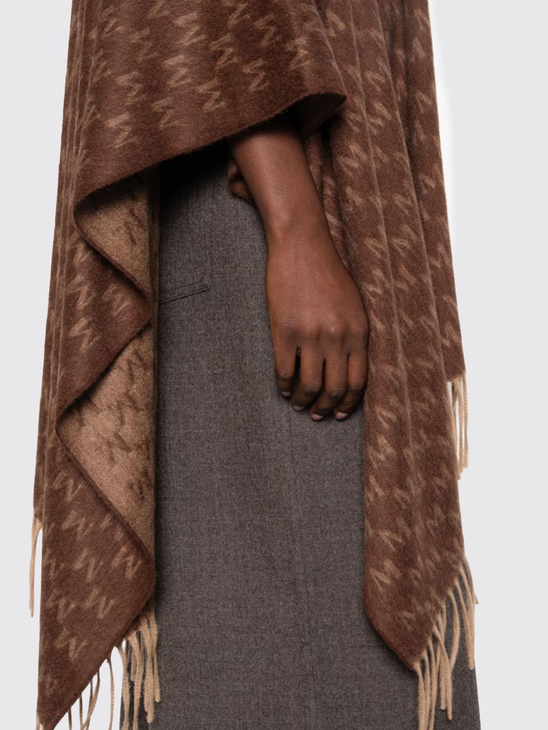 MAX MARA ÉCHARPE: Écharpe femme Max Mara, Marron - Img 5