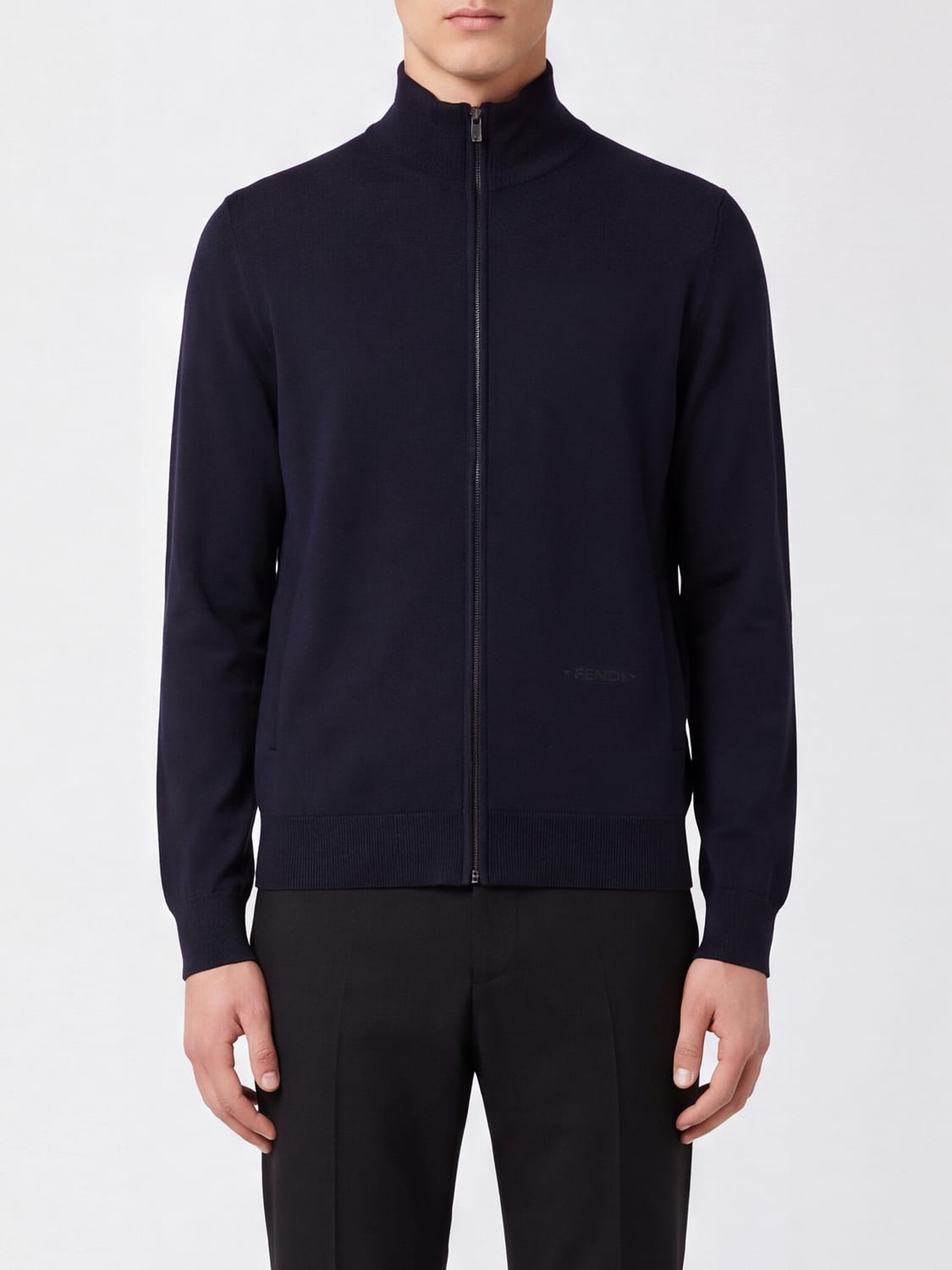 FENDI PULLOVER: Pullover herren Fendi, Navy - Img 1
