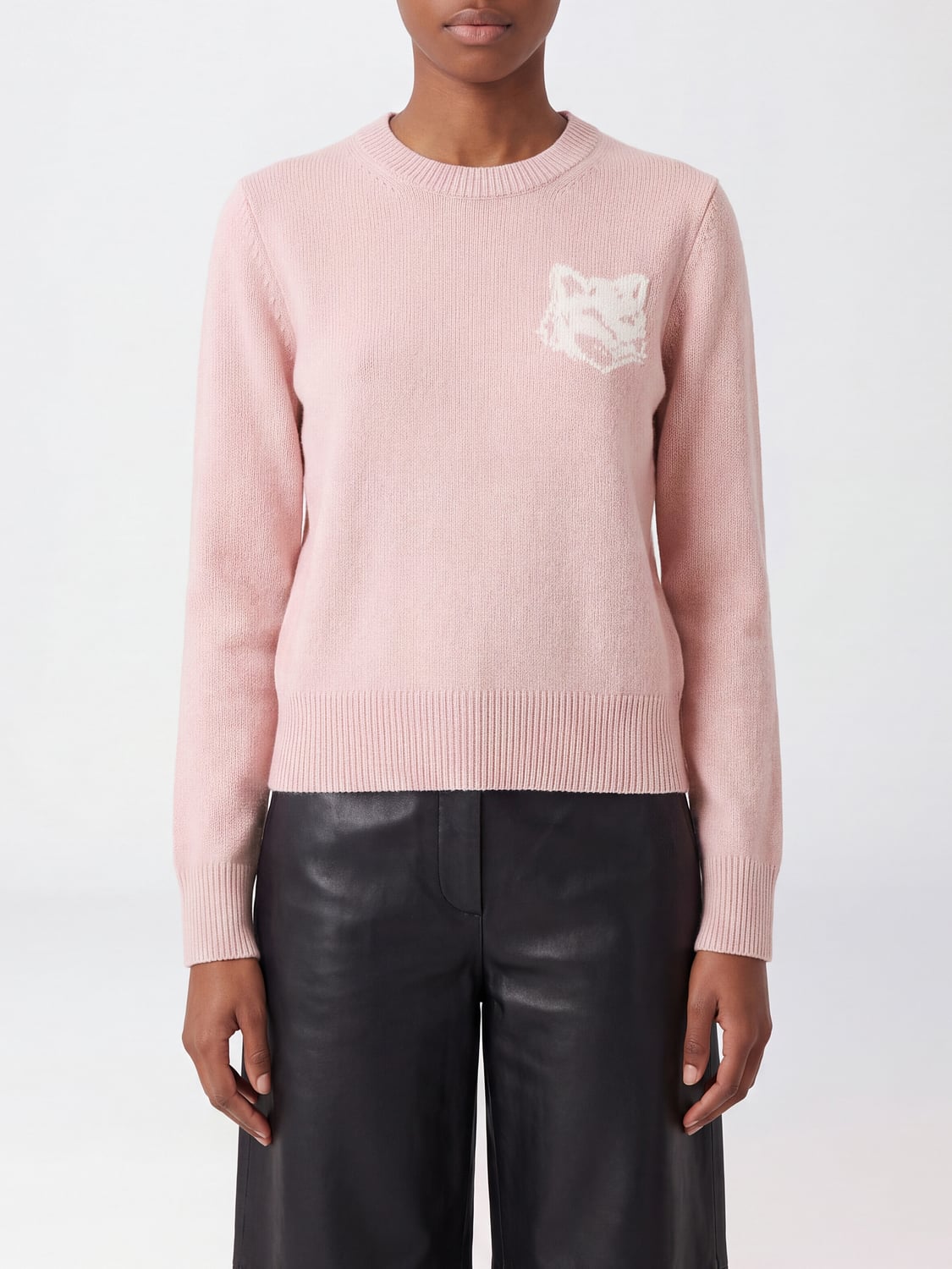 MAISON KITSUNÉ PULLOVER: Pullover damen Maison KitsunÉ, Pink - Img 1