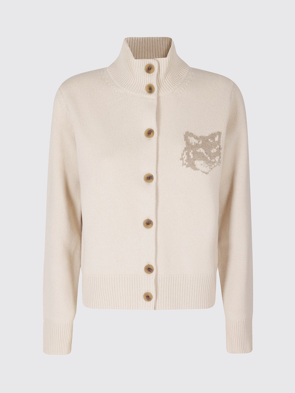 MAISON KITSUNÉ PULLOVER: Pullover damen Maison KitsunÉ, Beige - Img 2
